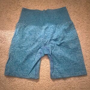 NVGTN BIKER SHORTS-SIZE MEDIUM-TURQUOISE